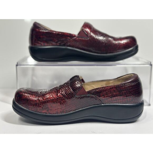 Alegria Keli Pro Garnet Snake Professional Slip On Mules Nursing Clogs W6 EU37 - Picture 2 of 9